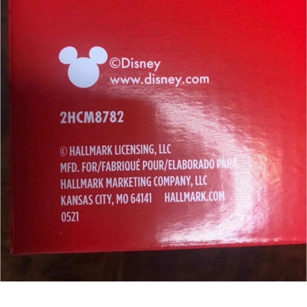 Hallmark Disney Mickey Mouse Icon Glass Ornaments Set of 4